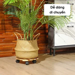 Đế chậu cây bằng gỗ